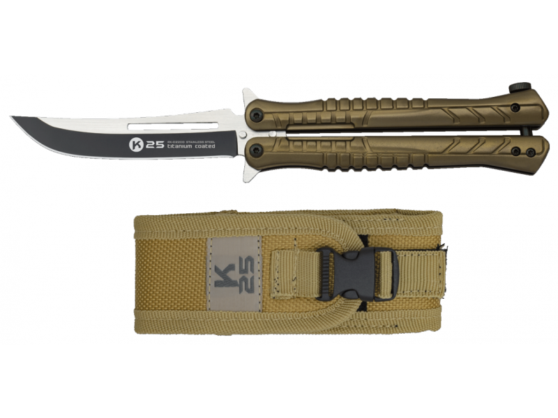 Butterfly knife ALBAINOX K25 coyote