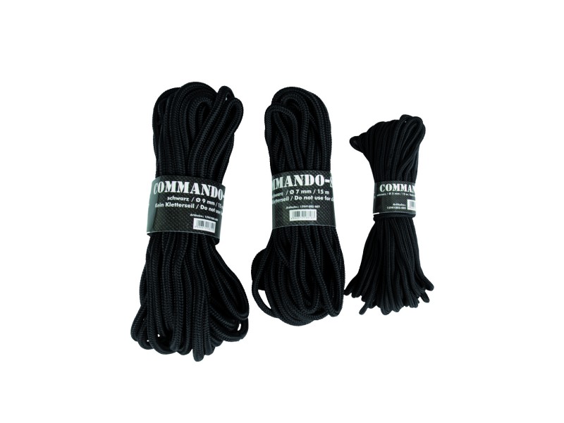Cord 9 mm /15 m black