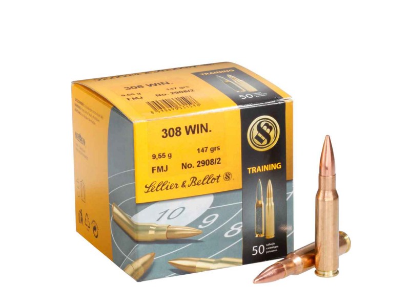 Naboj S&B 308 WIN FMJ 9,55g - (50)