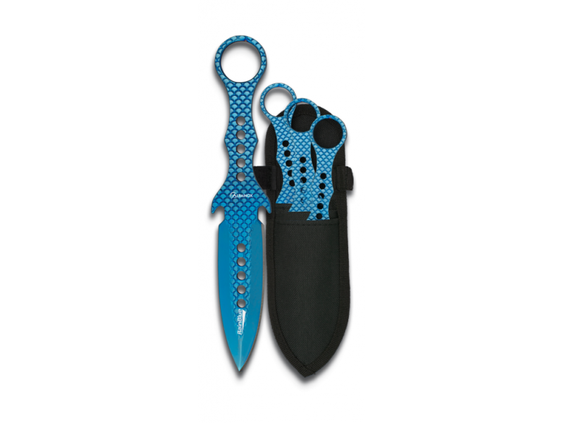 Set metalnih noževa ALBAINOX Rain Blue - 3 komada