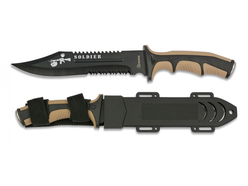 Coltello fisso ALBAINOX Soldier coyote