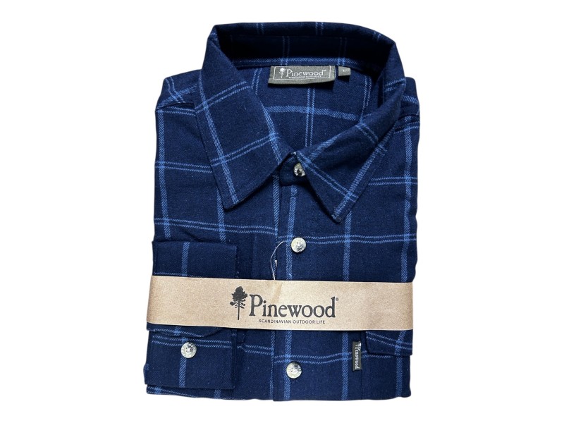 Košulja PINEWOOD Texas crno/bijela - dugi rukav, br.XL