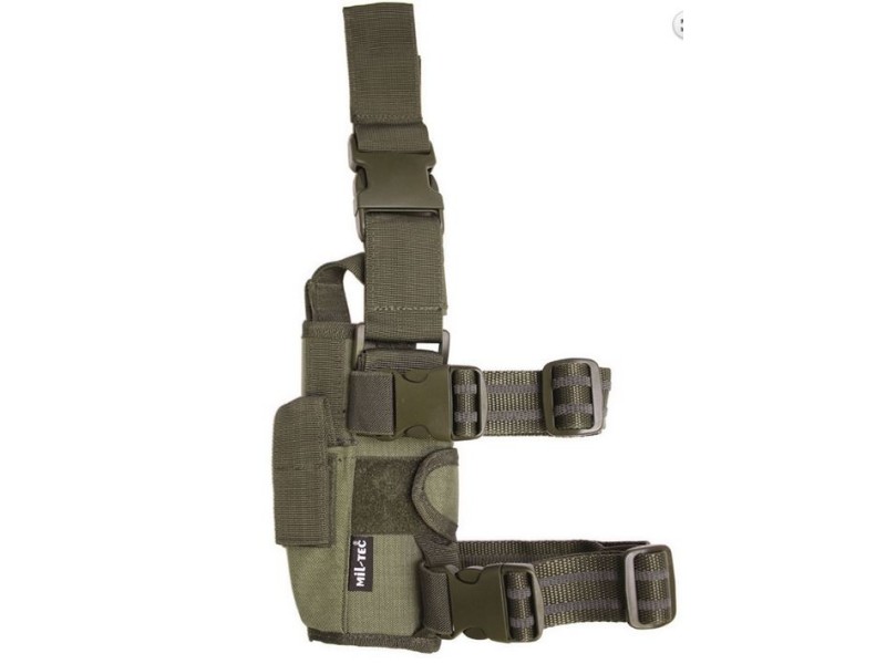 Adjustable Pistol Holster - CORDURA GREEN - Right Side