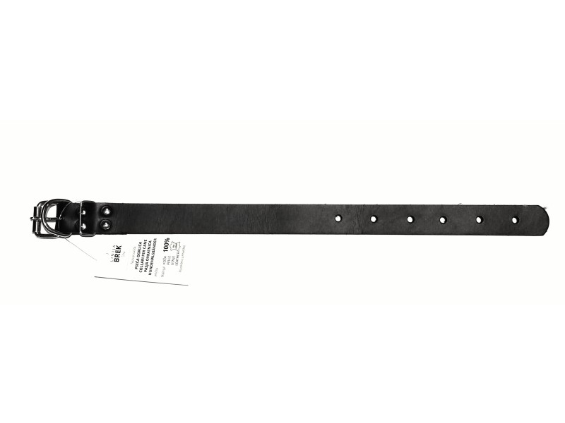 Ovratnica za PSE crna kožna - 45 cm