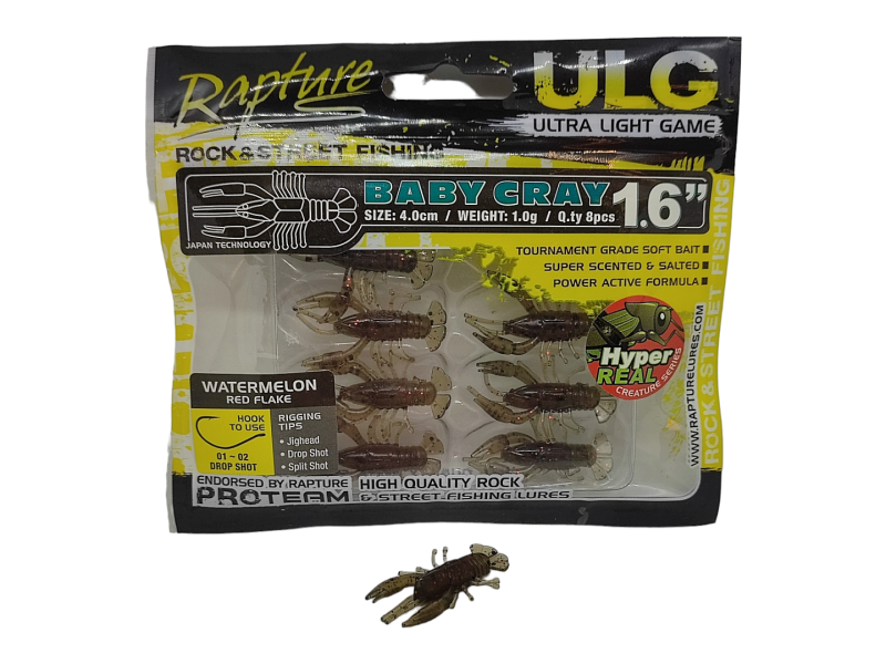Silikonska vaba Rapture Baby Cray 40 mm razne barve