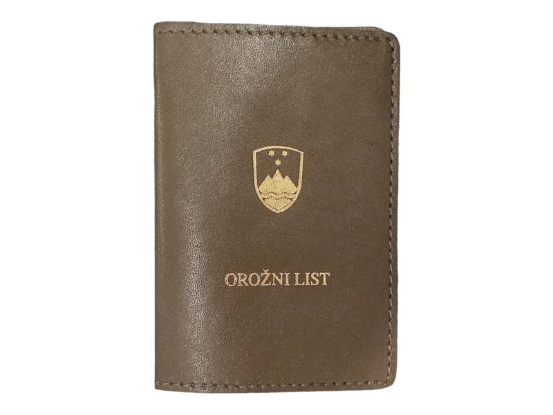 Etui für Waffenschein - braun