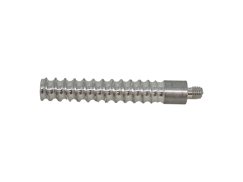 Aluminium-Bürste für Watte oder Tuch - 5 mm