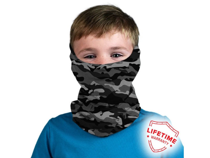 Kindergesichtstuch GREY MILITARY CAMO