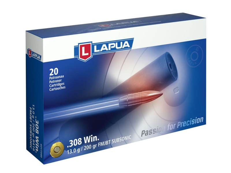 LAPUA 308 WIN FMJBT SUBSONIC