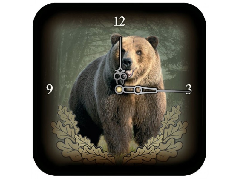 Wall clock WZ Bear smaller - 18x18 cm
