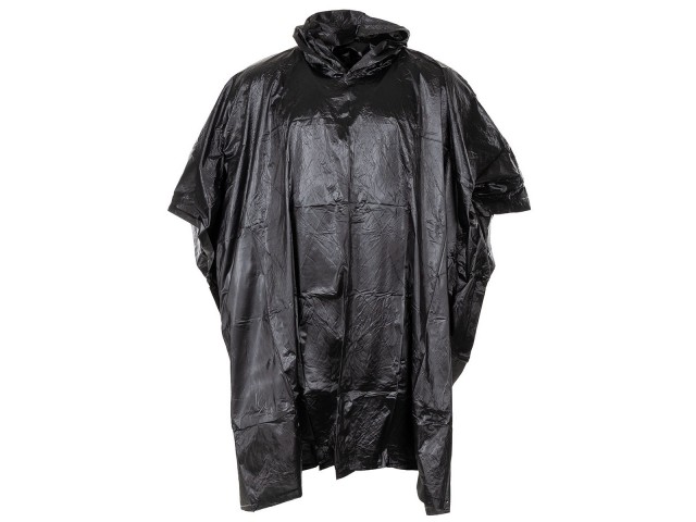 Poncho VINYL black, 200 x 127 cm, 0.12 mm