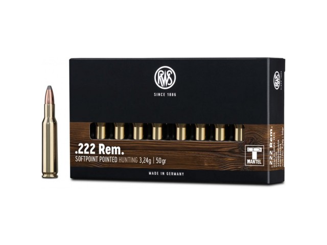 Patrone RWS .222Rem TM 3.24g