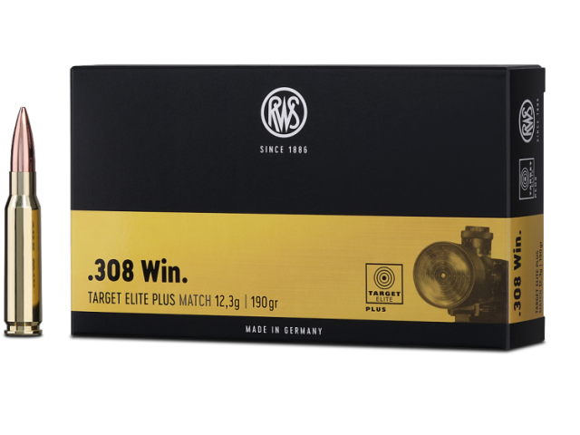 Cartuccia RWS Target Elite Plus MATCH - 12,3g/190gr
