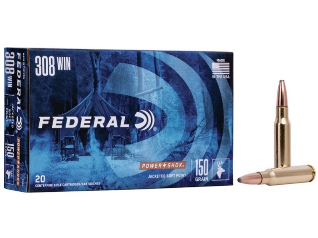 FEDERAL Power Shok 308 Win bullet - 150gr/9.7g