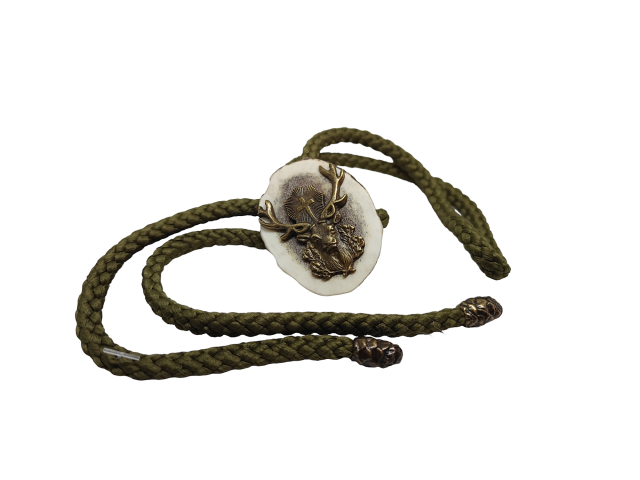 Jagdhalsband (Krawatte) HIRSCH GEWEIH Kreuz