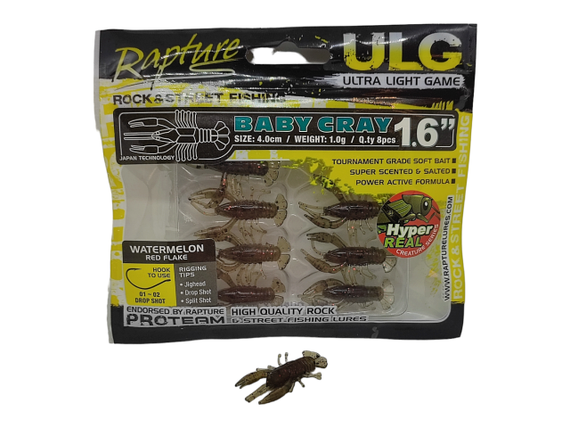 Silikonska vaba Rapture Baby Cray 40 mm razne barve