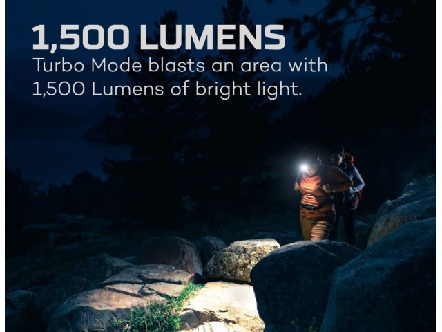 Wiederaufladbare Stirnlampe NEBO Transcend 1500 - 1500 Lumen