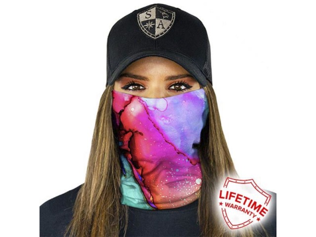 Watercolor face scarf