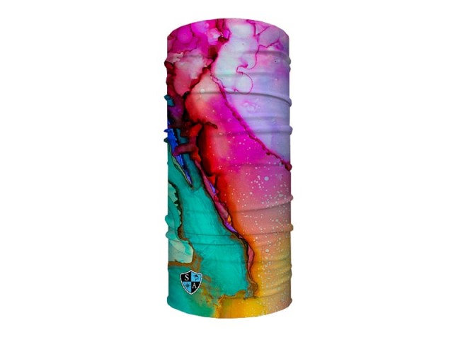 Watercolor face scarf