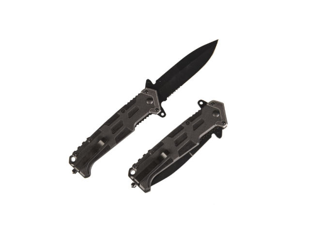 MILTEC Black Assault Folding Knife