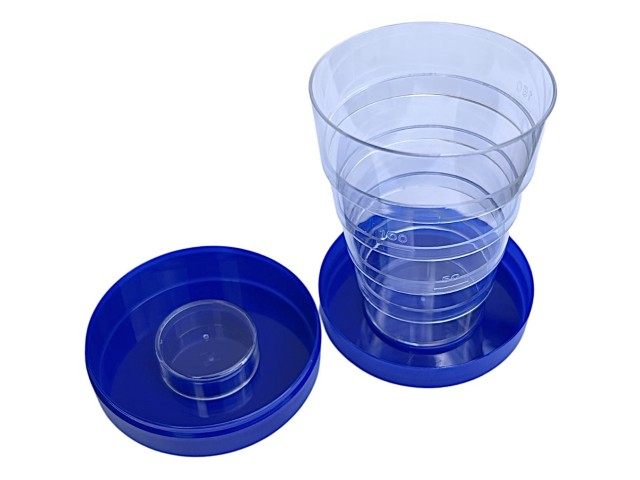 Bicchiere pieghevole BLU plastica - 150 ml