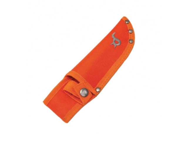 Fixed Knife Black FOX Drop Point Blade - orange