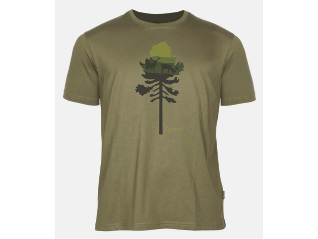 T-Shirt PINEWOOD Finveden Hirsch - grün