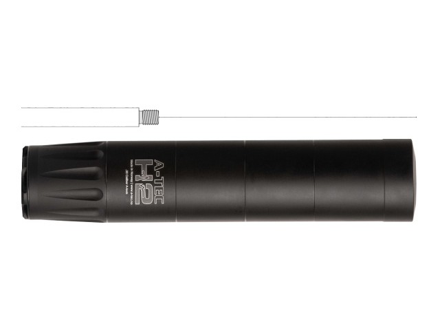 Sound Suppressor A-TEC H2, 33 DBC - .338 cal / 14x1 - (8x57, 8x68, 8.5x55)