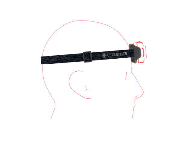 Torcia frontale ricaricabile LED LENSER HF4R Core - 500 lm