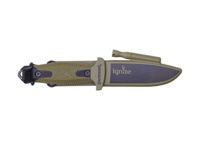 Feststehendes Messer BROWNING IGNITE mit Feuerstein