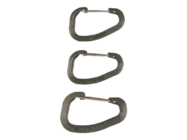 WILDO 3-piece carabiner set - green