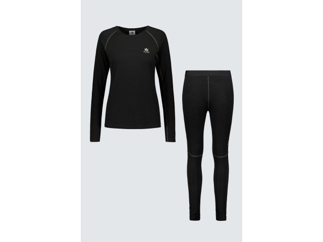 Women's thermal underwear ALASKA 1795 MERINO set - black