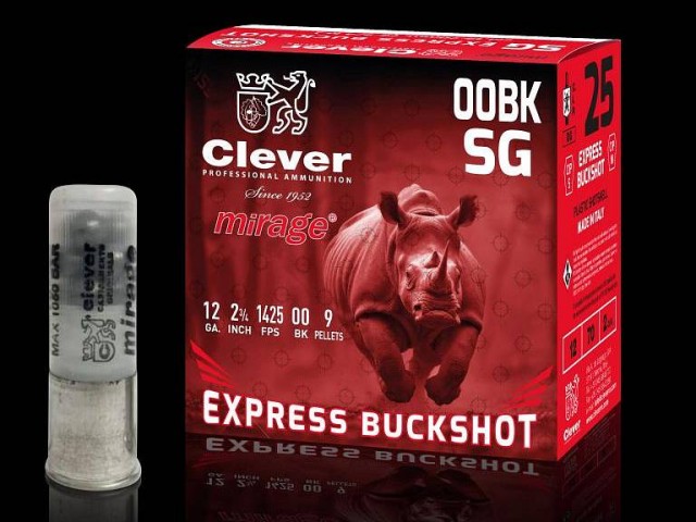 Cartuccia MIRAGE Clever 12/70 Express Buckshot - 34g/8,6 mm