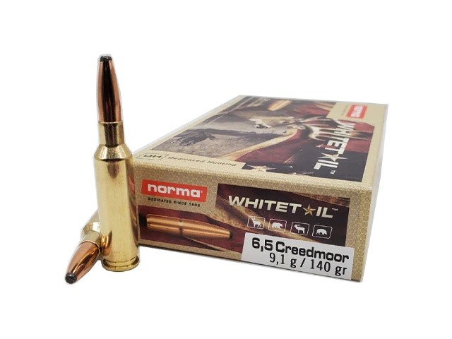 Patrone NORMA 6,5 Creedmoor WHITETAIL - 9,1g/140gr