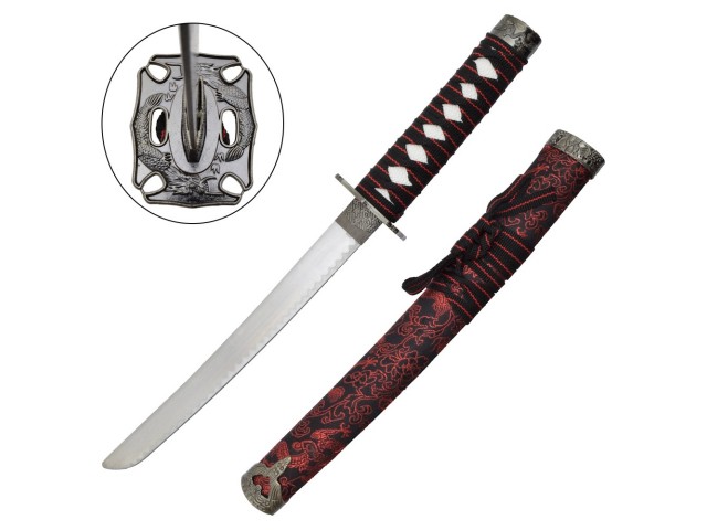 Nava KATANA set WAKIZASHI-TANTO - 3 pezzi su supporto RED