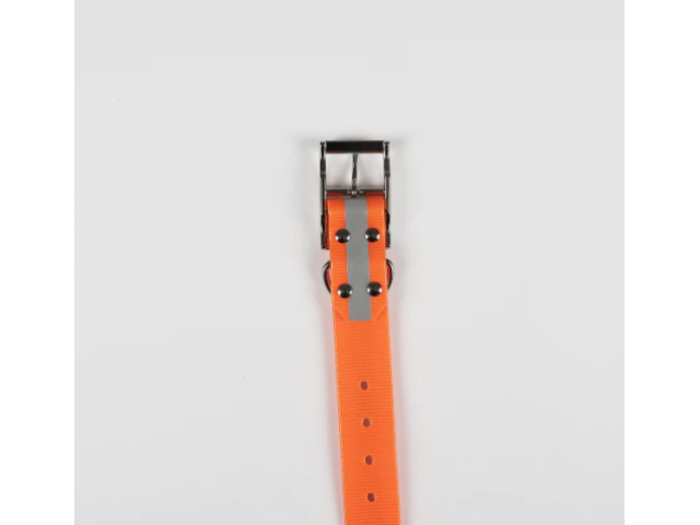 Dog collar HUNDRA Reflective orange - 88 cm