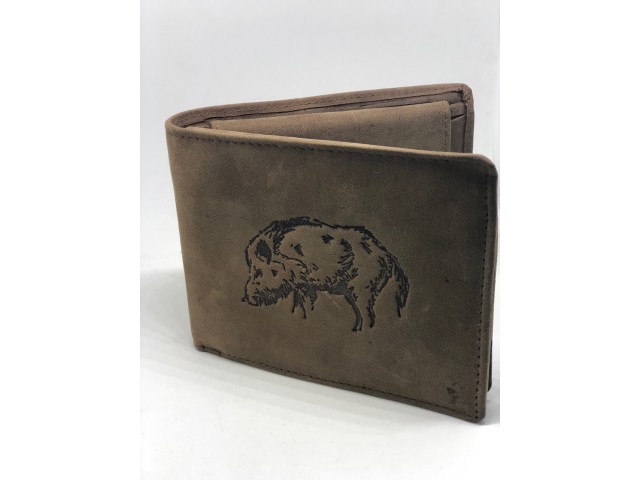 AKAH Wild Boar wallet - brown