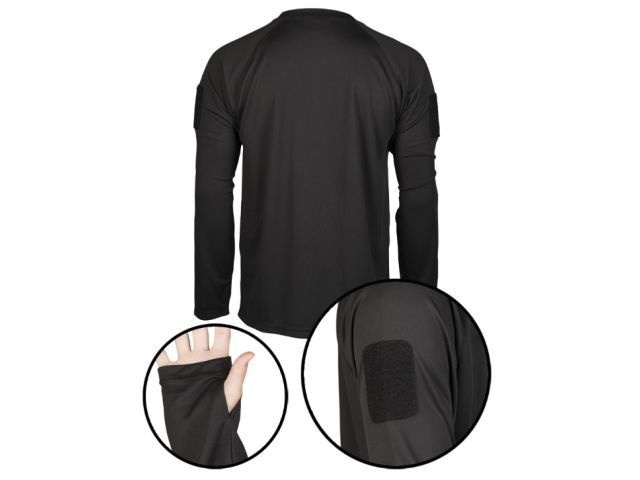 Long shirt MILTEC Quick Dry - black