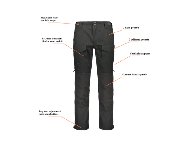 Pants ALASKA 1795 Ranger Cordura Ms - gray