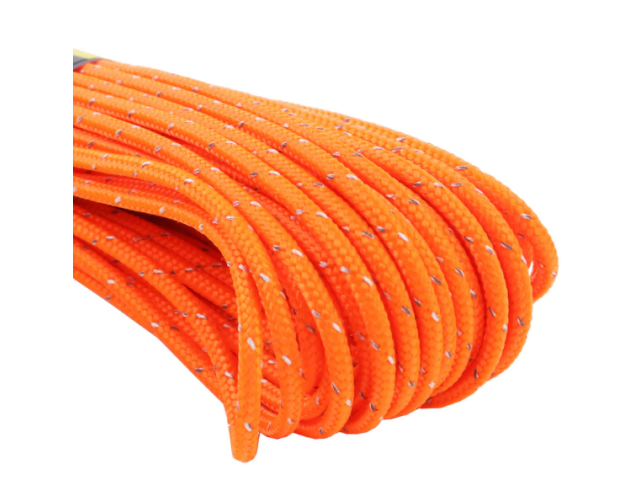 Schnur ATWOOD ROPE „Paracord 550 Reflective“ - orange 15,24m/50ft