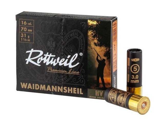 Patrone Rottweil Waidmann plas.16/70  3,0mm 31g
