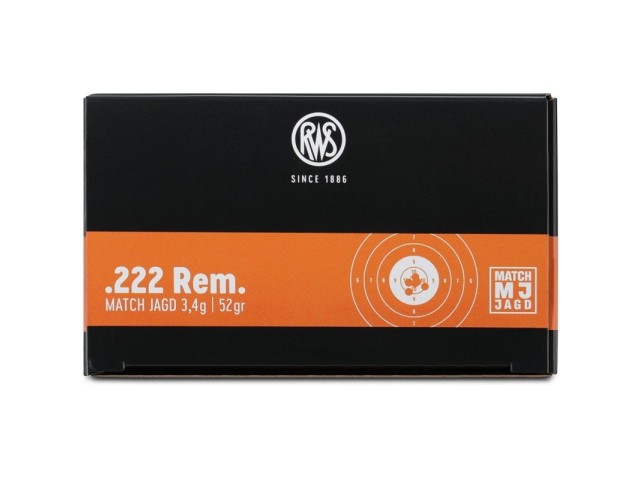 Naboj RWS .222Rem Match Jagd 3.4g EN