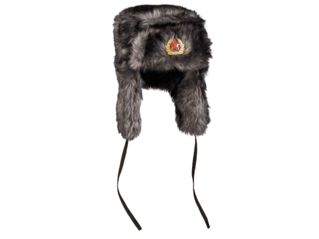 Cappello con orecchie SHAPKA nera