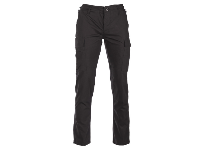 Hlače vojaške TYP BDU RIPSTOP ˝slim fit˝ - ČRNE