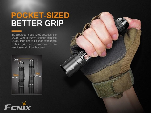 Rechargeable flashlight FENIX UC35 V2.0
