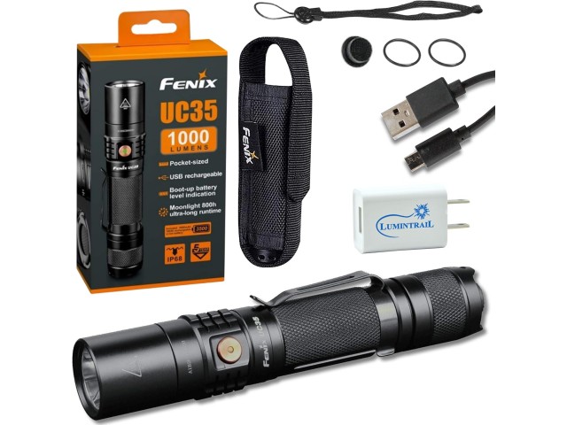 Rechargeable flashlight FENIX UC35 V2.0