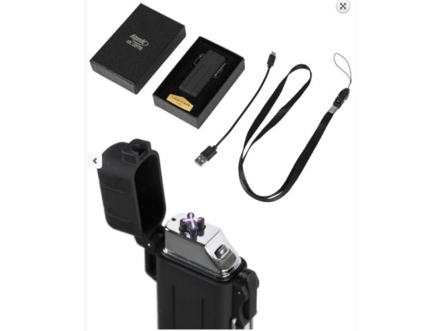 Wiederaufladbares elektronisches Feuerzeug TRÖBER® ′ATOMIC X-ARC′