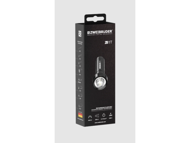 Rechargeable flashlight ZWEI BRUDER ZB1T - 200 lm