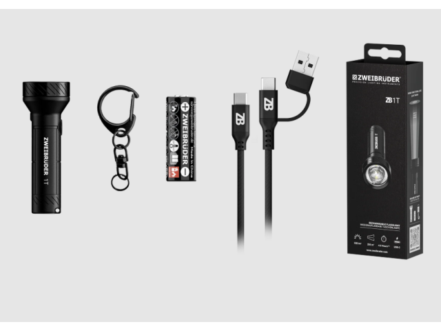 Rechargeable flashlight ZWEI BRUDER ZB1T - 200 lm