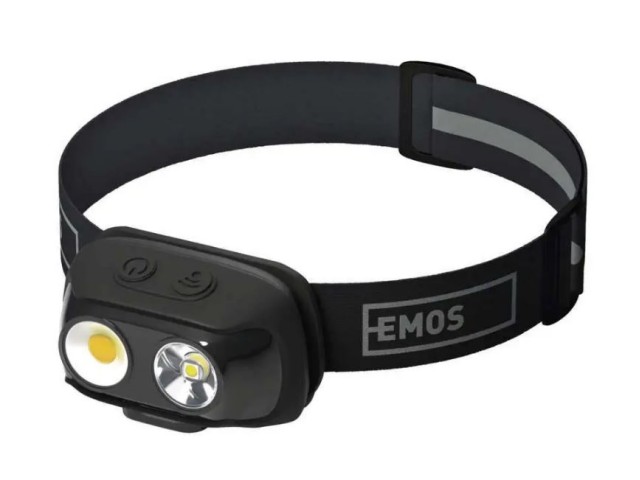 Naglavna svetilka Emos COB LED 500lm, 130m